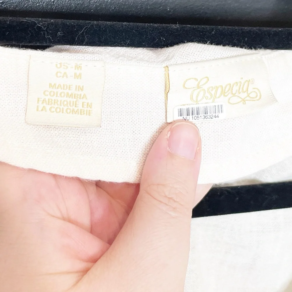 Anthropologie Especia White Puff Sleeve Blouse